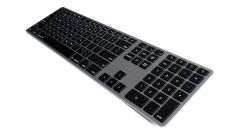 Matias Wireless Aluminum Keyboard - Gray/Black-US